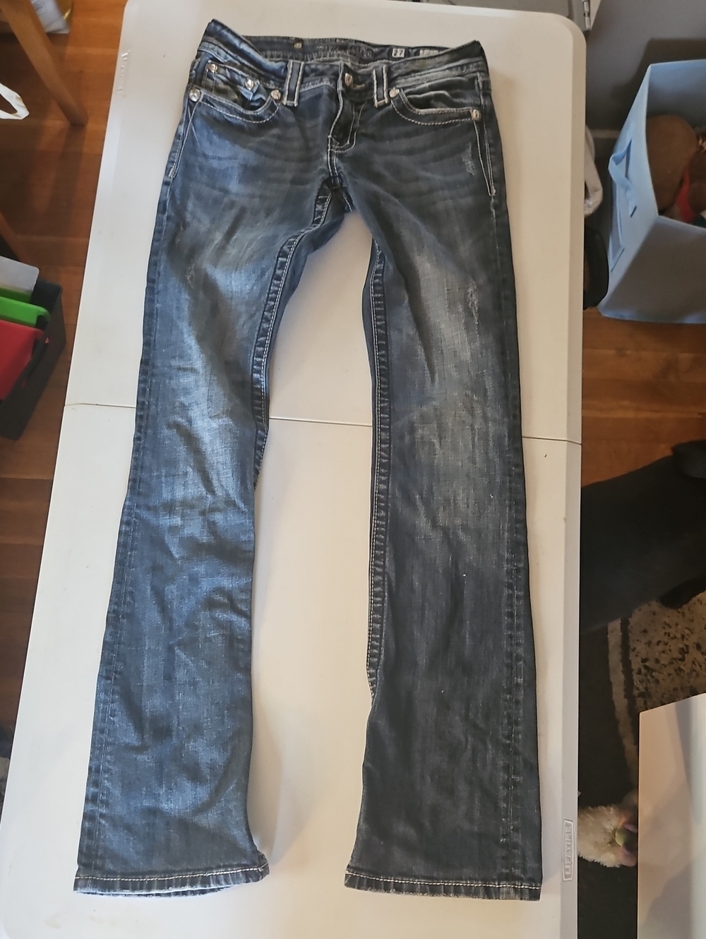Women’s Dark Wash Blue MissMe Jeans - Classic Flare Leg